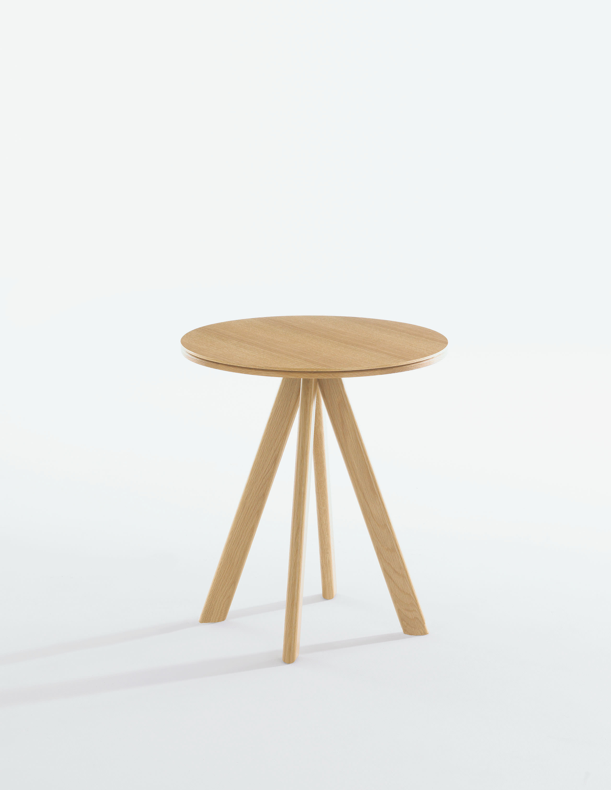 November Side Table with Wood Base November Side Table with Wood Base